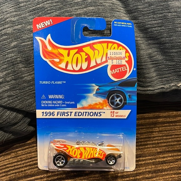 Vintage Mattel hot wheels 1996 first edition turbo flame